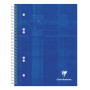 Cahier reliure intégrale 16x21cm 160p ligné perfo. 6 trous