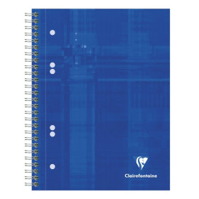 Cahier reliure intégrale 16x21cm 160p ligné perfo. 6 trous