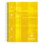 Cahier reliure intégrale 16x21cm 160p ligné perfo. 6 trous