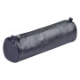CUIRISÉ Trousse cuir Ronde  Ø5,5x22cm Pétrole