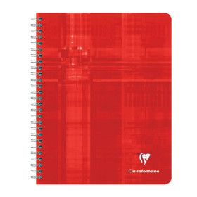 Cahier reliure intégrale 16,5x21cm 120p ligné + marge