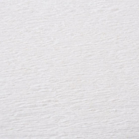 PAPIER CRÉPON 40%, Paquet de 10 feuilles, 2,00x0,50m, Blanc