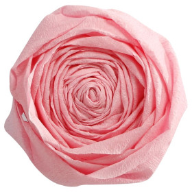 PAPIER CRÉPON 40%, Paquet de 10 feuilles, 2,00x0,50m, Rose pâle