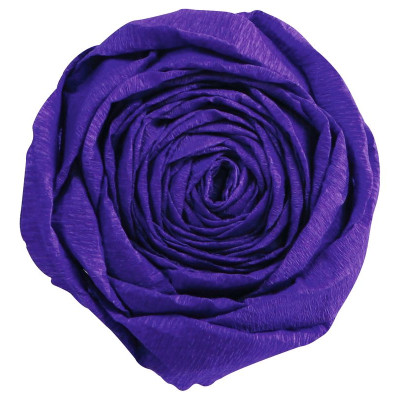 PAPIER CRÉPON 60%, Paquet de 10 feuilles, 2,50x0,50m, Violet