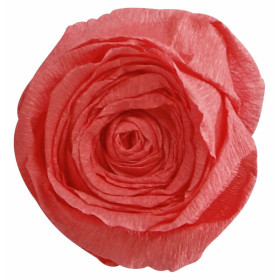 PAPIER CRÉPON 60%, Paquet de 10 feuilles, 2,50x0,50m, Rose saumon