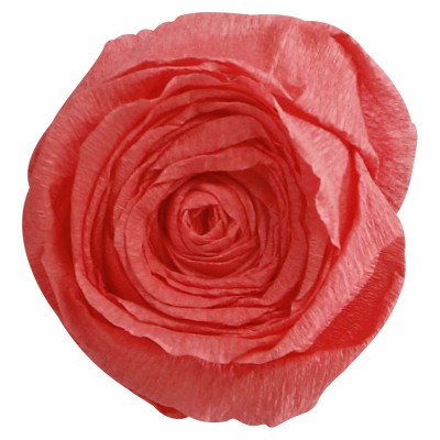 PAPIER CRÉPON 60%, Paquet de 10 feuilles, 2,50x0,50m, Rose saumon