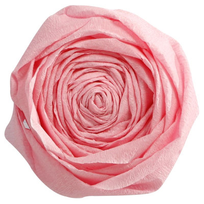 PAPIER CRÉPON 60%, Paquet de 10 feuilles, 2,50x0,50m, Rose pâle
