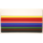 PAPIER CRÉPON 60%, Paquet de 10 feuilles, 2,50x0,50m, Assortiment