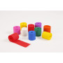 CRÉPON IGNIFUGÉ, 10 bandes, 5cmx10m, Assortiment mixte