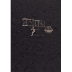 Flying Spirit  Bloc couverture enveloppante noir 16x21cm 100p Ivoire 90g