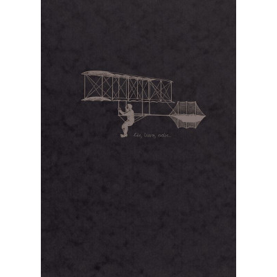 Flying Spirit  Bloc couverture enveloppante noir 16x21cm 100p Ivoire 90g