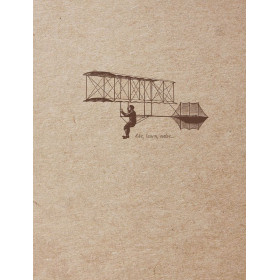 Flying Spirit Carnet Cousu kraft 16x21cm 120p Ivoire 90g