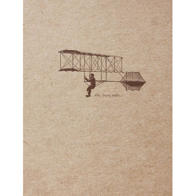 Flying Spirit Carnet Cousu kraft 16x21cm 120p Ivoire 90g