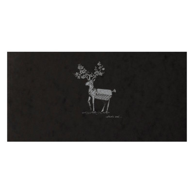 Flying Spirit Carnet cousu noir 10,5x21cm 100p Ivoire 90g