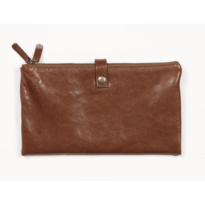Trousse Brun glacé Flying Spirit Pliée plate 2 compartiments 27x23,6x2,8cm Cuire