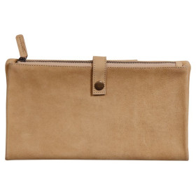 Trousse Beige glacé Flying Spirit Pliée plate 2 compartiments 27x23,6x2,8cm Cuir