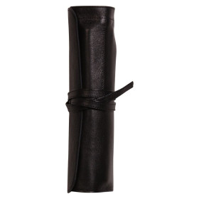Trousse Noir Flying Spirit en rouleau 26,7x20,5cm Cuire d'agneau