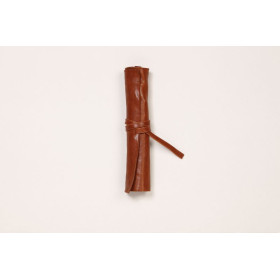 Trousse Brun glacé Flying Spirit ronde en rouleau 32,7x25cm Cuire d'agneau