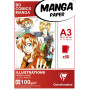 Bloc collé Manga Paper Layout A3 50F 100g
