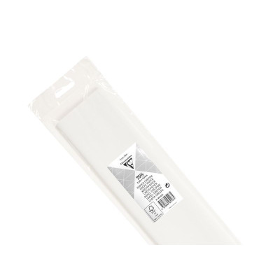 PAPIER CRÉPON 75%, Sachet de 1 feuille pliée, 2,50x0,50m, Blanc