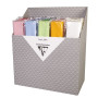 PAPIER CRÉPON 75%, Présentoir de 100 sachets d'1 feuille pliée, 2,50x0,50m, Asso