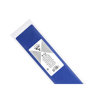 PAPIER DE SOIE, Sachet de 8 feuilles pliées, 50x75cm, 18g, Bleu France