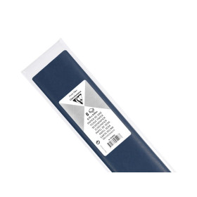 PAPIER DE SOIE, Sachet de 8 feuilles pliées, 50x75cm, 18g, Bleu marine