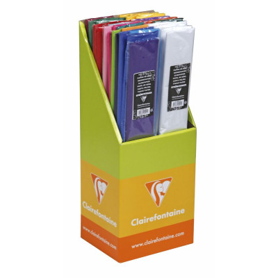 PAPIER DE SOIE, Présentoir de 40 sachets de 8 feuilles pliées, 50x75cm, 18g, Ass