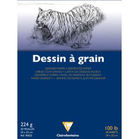 Bloc dessin Grain Fin 24x32cm 20 feuilles 224g