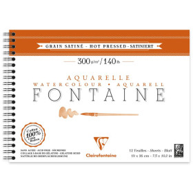 Album spiralé Fontaine Satiné 19x26cm 12F 300g