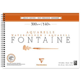 Album spiralé Fontaine Satiné 26x36cm 12F 300g