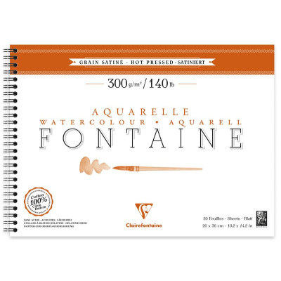 Album spiralé Fontaine Satiné 26x36cm 12F 300g