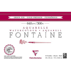 Paquet 2 bords frangés Fontaine Grain Fin 75x105cm 5F 640g