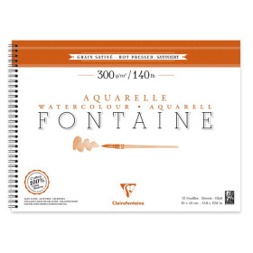 Album spiralé Fontaine Satiné 30x40cm 12F 300g