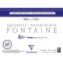 Bloc collé 4 côtés Fontaine Grain Demi-Satin 18x24cm 25F 300g