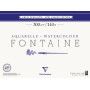 Bloc collé 4 côtés Fontaine Grain Demi-Satin 36x48cm 25F 300g