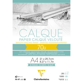 Bloc calque superieur A4 50 feuilles 70/75g