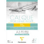 Bloc calque superieur A3 50 feuilles 70/75g