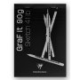 Bloc GraF'iT A6 80 feuilles Uni 90g Noir