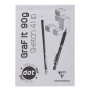 Bloc GraF'iT collé A5 80 feuilles 90g Dot