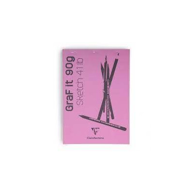 Bloc GraF'iT A6 80 feuilles 90g Rose°60 O