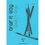Bloc GraF'iT A6 80 feuilles 90g Bleu°71 O