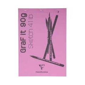 Bloc GraF'iT A4 80 feuilles 90g Rose°60 O