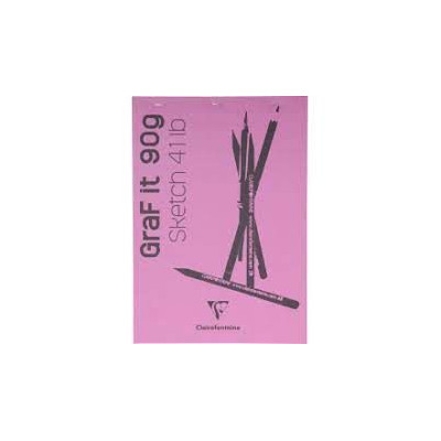 Bloc GraF'iT A4 80 feuilles 90g Rose°60 O