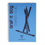 Bloc GraF'iT A4 80 feuilles 90g Bleu°71 O