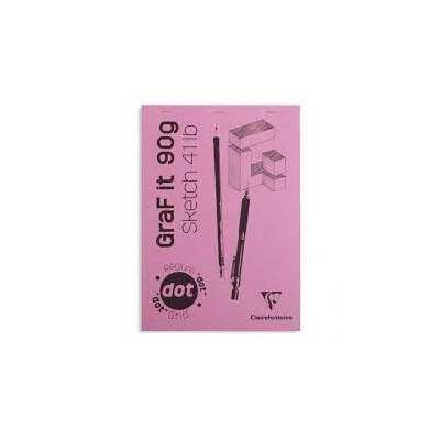 Bloc GraF'iT A5 80 feuilles 90g Rose°60 Dot