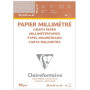 Bloc papier vélin millimétré collé A3 50 feuilles 90g