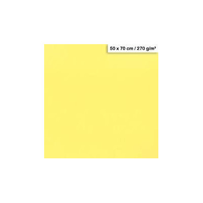 1F couleur Maya 50x70cm 270g jaune paille