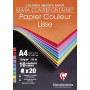 Bloc Maya A4 20 feuilles 120g 10 teintes ass