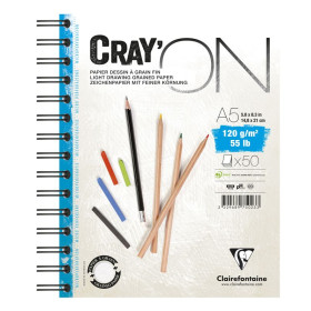 Bloc Cray'ON R.I. A5 50 feuilles 120g